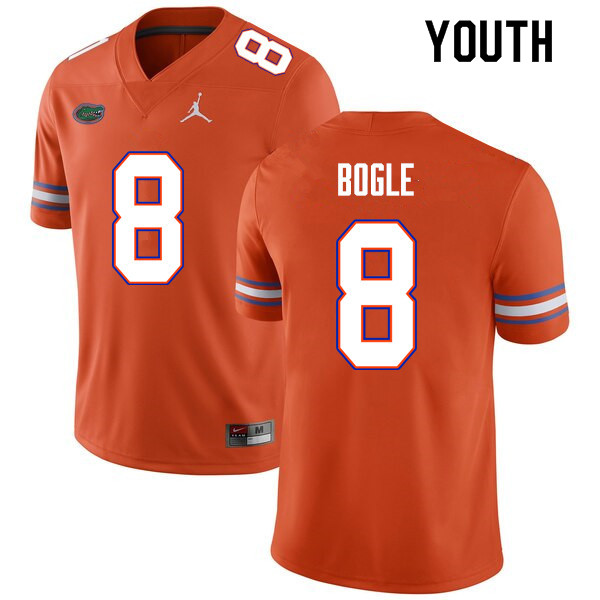 Youth #8 Khris Bogle Florida Gators College Football Jerseys Sale-Orange